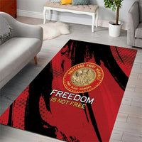 Proud to Honor Montford Point Marines Area Rug Freedom Is Not Free - Red - Wonder Print Shop