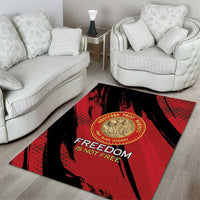 Proud to Honor Montford Point Marines Area Rug Freedom Is Not Free - Red - Wonder Print Shop