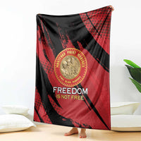 Proud to Honor Montford Point Marines Blanket Freedom Is Not Free - Red - Wonder Print Shop