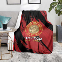 Proud to Honor Montford Point Marines Blanket Freedom Is Not Free - Red - Wonder Print Shop
