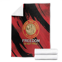 Proud to Honor Montford Point Marines Blanket Freedom Is Not Free - Red - Wonder Print Shop