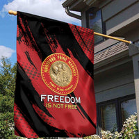 Proud to Honor Montford Point Marines Garden Flag Freedom Is Not Free - Red - Wonder Print Shop