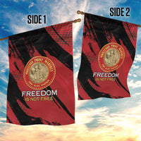 Proud to Honor Montford Point Marines Garden Flag Freedom Is Not Free - Red - Wonder Print Shop