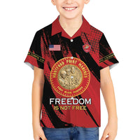 Personalized Proud to Honor Montford Point Marines Hawaiian Shirt Freedom Is Not Free - Red - Wonder Print Shop