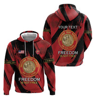 Personalized Proud to Honor Montford Point Marines Hoodie Freedom Is Not Free - Red - Wonder Print Shop