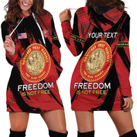 Personalized Proud to Honor Montford Point Marines Hoodie Dress Freedom Is Not Free - Red - Wonder Print Shop