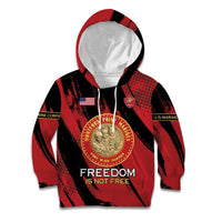 Personalized Proud to Honor Montford Point Marines Kid Hoodie Freedom Is Not Free - Red - Wonder Print Shop