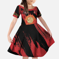 Personalized Proud to Honor Montford Point Marines Kid Short Sleeve Dress Freedom Is Not Free - Red - Wonder Print Shop