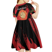 Personalized Proud to Honor Montford Point Marines Kid Short Sleeve Dress Freedom Is Not Free - Red - Wonder Print Shop