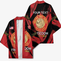 Personalized Proud to Honor Montford Point Marines Kimono Freedom Is Not Free - Red - Wonder Print Shop