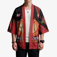 Personalized Proud to Honor Montford Point Marines Kimono Freedom Is Not Free - Red - Wonder Print Shop