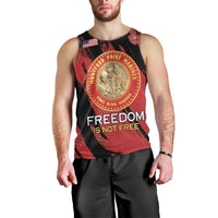 Personalized Proud to Honor Montford Point Marines Men Tank Top Freedom Is Not Free - Red - Wonder Print Shop