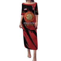 Personalized Proud to Honor Montford Point Marines Puletasi Freedom Is Not Free - Red - Wonder Print Shop