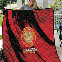 Proud to Honor Montford Point Marines Quilt Freedom Is Not Free - Red - Wonder Print Shop