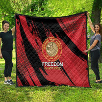 Proud to Honor Montford Point Marines Quilt Freedom Is Not Free - Red - Wonder Print Shop