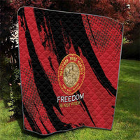 Proud to Honor Montford Point Marines Quilt Freedom Is Not Free - Red - Wonder Print Shop
