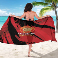 Proud to Honor Montford Point Marines Sarong Freedom Is Not Free - Red - Wonder Print Shop