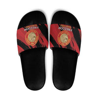 Proud to Honor Montford Point Marines Slide Sandals Freedom Is Not Free - Red - Wonder Print Shop
