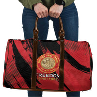 Proud to Honor Montford Point Marines Travel Bag Freedom Is Not Free - Red - Wonder Print Shop