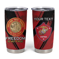Personalized Proud to Honor Montford Point Marines Tumbler Cup Freedom Is Not Free - Red - Wonder Print Shop