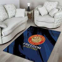 Proud to Honor Montford Point Marines Area Rug Freedom Is Not Free - Blue - Wonder Print Shop
