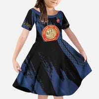 Personalized Proud to Honor Montford Point Marines Family Matching Mermaid Dress and Hawaiian Shirt Freedom Is Not Free - Blue - Wonder Print Shop