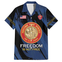 Personalized Proud to Honor Montford Point Marines Hawaiian Shirt Freedom Is Not Free - Blue - Wonder Print Shop