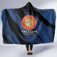 Proud to Honor Montford Point Marines Hooded Blanket Freedom Is Not Free - Blue - Wonder Print Shop