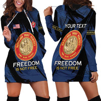 Personalized Proud to Honor Montford Point Marines Hoodie Dress Freedom Is Not Free - Blue - Wonder Print Shop