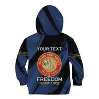 Personalized Proud to Honor Montford Point Marines Kid Hoodie Freedom Is Not Free - Blue - Wonder Print Shop