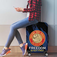 Proud to Honor Montford Point Marines Luggage Cover Freedom Is Not Free - Blue - Wonder Print Shop
