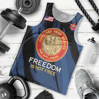 Personalized Proud to Honor Montford Point Marines Men Tank Top Freedom Is Not Free - Blue - Wonder Print Shop