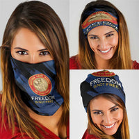 Proud to Honor Montford Point Marines Neck Gaiter Freedom Is Not Free - Blue - Wonder Print Shop