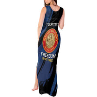 Personalized Proud to Honor Montford Point Marines Tank Maxi Dress Freedom Is Not Free - Blue - Wonder Print Shop