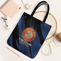 Proud to Honor Montford Point Marines Tote Bag Freedom Is Not Free - Blue - Wonder Print Shop