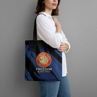 Proud to Honor Montford Point Marines Tote Bag Freedom Is Not Free - Blue - Wonder Print Shop