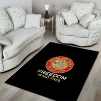 Proud to Honor Montford Point Marines Area Rug Freedom Is Not Free - Black - Wonder Print Shop