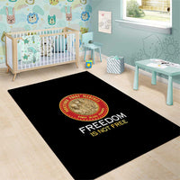 Proud to Honor Montford Point Marines Area Rug Freedom Is Not Free - Black - Wonder Print Shop