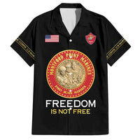 Personalized Proud to Honor Montford Point Marines Family Matching Long Sleeve Bodycon Dress and Hawaiian Shirt Freedom Is Not Free - Black - Wonder Print Shop