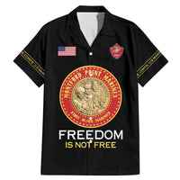 Personalized Proud to Honor Montford Point Marines Family Matching Mermaid Dress and Hawaiian Shirt Freedom Is Not Free - Black - Wonder Print Shop