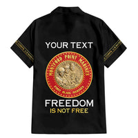 Personalized Proud to Honor Montford Point Marines Family Matching Mermaid Dress and Hawaiian Shirt Freedom Is Not Free - Black - Wonder Print Shop