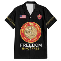 Personalized Proud to Honor Montford Point Marines Family Matching Off Shoulder Maxi Dress and Hawaiian Shirt Freedom Is Not Free - Black - Wonder Print Shop