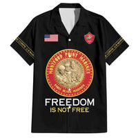 Personalized Proud to Honor Montford Point Marines Hawaiian Shirt Freedom Is Not Free - Black - Wonder Print Shop