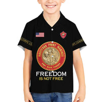 Personalized Proud to Honor Montford Point Marines Hawaiian Shirt Freedom Is Not Free - Black - Wonder Print Shop