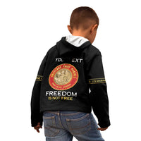 Personalized Proud to Honor Montford Point Marines Kid Hoodie Freedom Is Not Free - Black - Wonder Print Shop