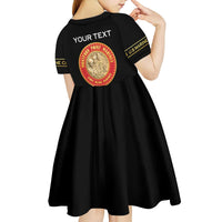 Personalized Proud to Honor Montford Point Marines Kid Short Sleeve Dress Freedom Is Not Free - Black - Wonder Print Shop