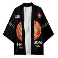 Personalized Proud to Honor Montford Point Marines Kimono Freedom Is Not Free - Black - Wonder Print Shop