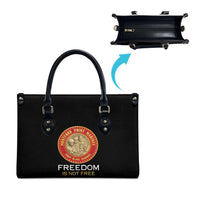 Proud to Honor Montford Point Marines Leather Bag Freedom Is Not Free - Black - Wonder Print Shop
