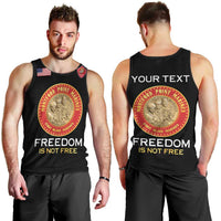 Personalized Proud to Honor Montford Point Marines Men Tank Top Freedom Is Not Free - Black - Wonder Print Shop