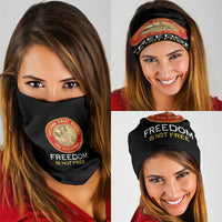 Proud to Honor Montford Point Marines Neck Gaiter Freedom Is Not Free - Black - Wonder Print Shop